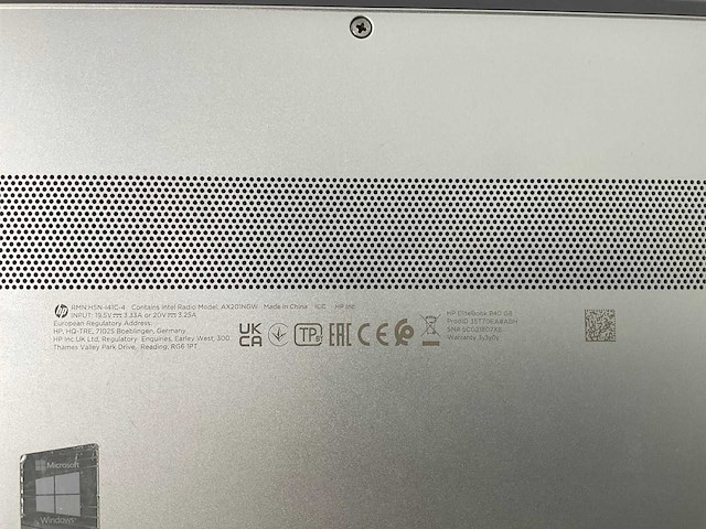 Hp elitebook 840 g8 14”, core(tm) i5 11th gen, 16 gb ram, 256 gb nvme laptop - afbeelding 7 van  8