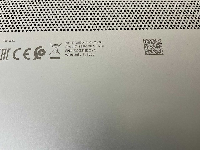 Hp elitebook 840 g8 14”, core(tm) i7 11th gen, 32 gb ram, no hdd laptop - afbeelding 7 van  8