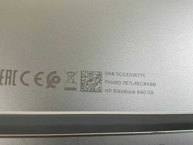 Hp elitebook 840 g9 14”, core(tm) i7 12th gen, 32 gb ram, 512 gb nvme laptop - afbeelding 3 van  3