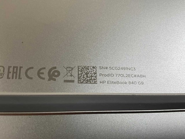Hp elitebook 840 g9 14”, core(tm) i7 12th gen, 32 gb ram, 512 gb nvme laptop - afbeelding 7 van  7