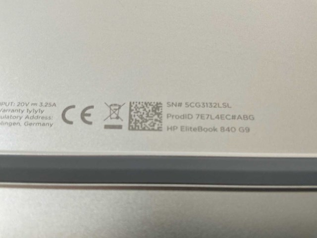 Hp elitebook 840 g9 14”, core(tm) i7 12th gen, 32 gb ram, 512 gb nvme laptop - afbeelding 2 van  2