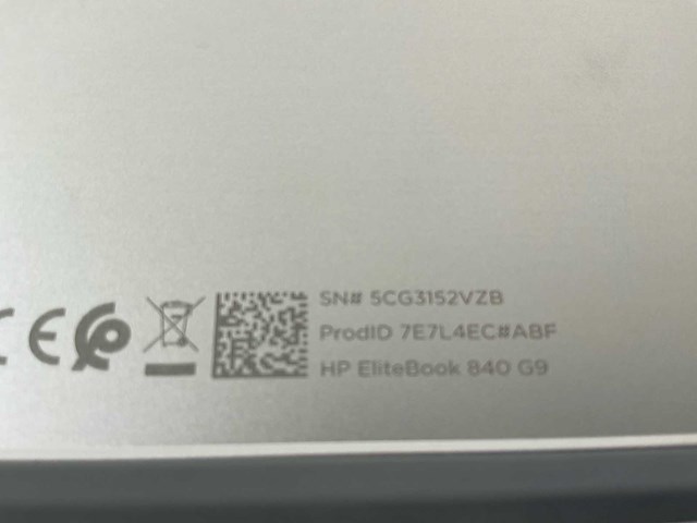 Hp elitebook 840 g9 14”, core(tm) i7 12th gen, 32 gb ram, 512 gb nvme laptop - afbeelding 1 van  1