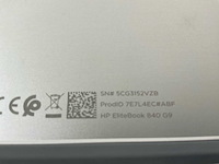 Hp elitebook 840 g9 14”, core(tm) i7 12th gen, 32 gb ram, 512 gb nvme laptop - afbeelding 1 van  1