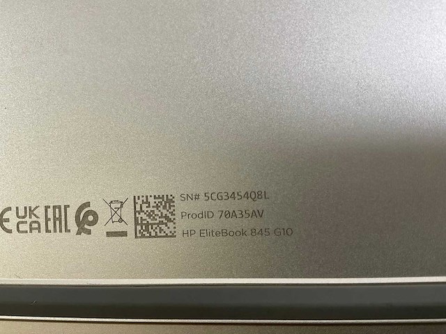 Hp elitebook 845 g10 14”, amd ryzen 5 pro 7540u, 16 gb ram, 512 gb nvme laptop - afbeelding 7 van  7