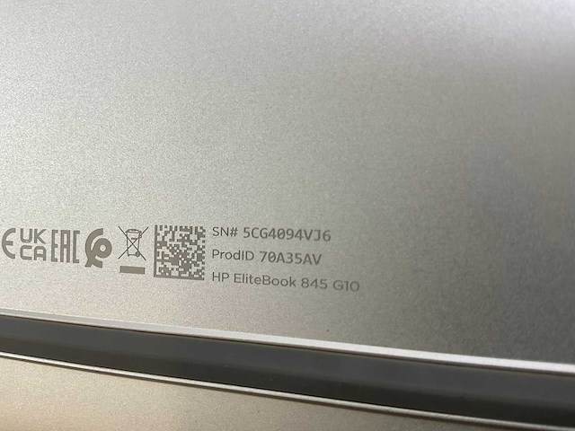 Hp elitebook 845 g10 14”, amd ryzen 5 pro 7540u, 16 gb ram, 512 gb nvme laptop - afbeelding 5 van  5