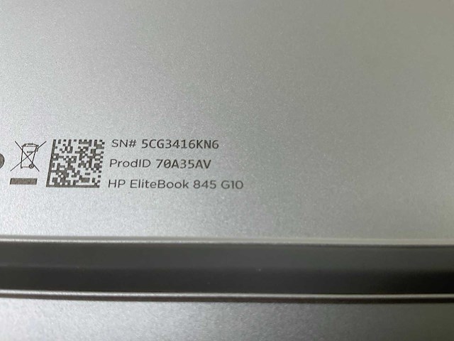 Hp elitebook 845 g10 14”, amd ryzen 5 pro 7545u, 16 gb ram, 512 gb nvme touchscreen laptop - afbeelding 7 van  7
