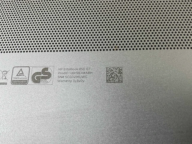 Hp elitebook 850 g7 15.5”, core(tm) i5 10th gen, 8 gb ram, 256 gb nvme laptop - afbeelding 7 van  7