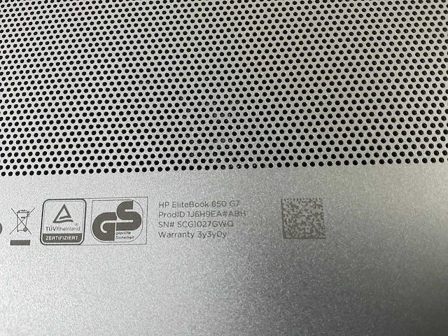 Hp elitebook 850 g7 15.5”, core(tm) i5 10th gen, 8 gb ram, 256 gb nvme laptop - afbeelding 7 van  7