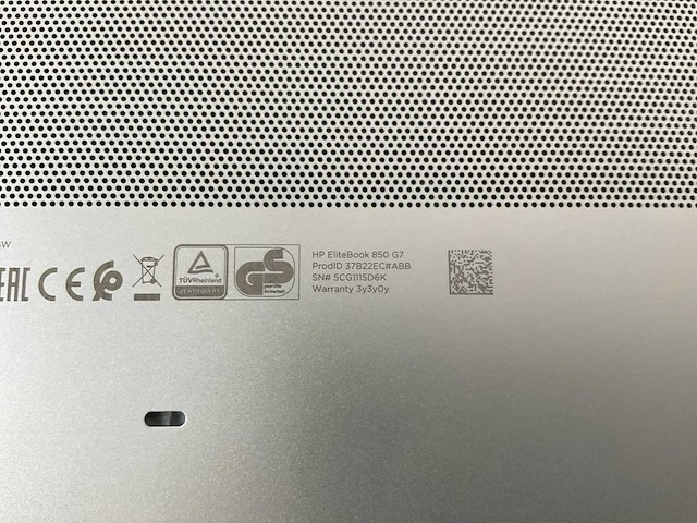 Hp elitebook 850 g7 15,5”, core(tm) i7 10th gen, 16 gb ram, 512 gb nvme laptop - afbeelding 7 van  7