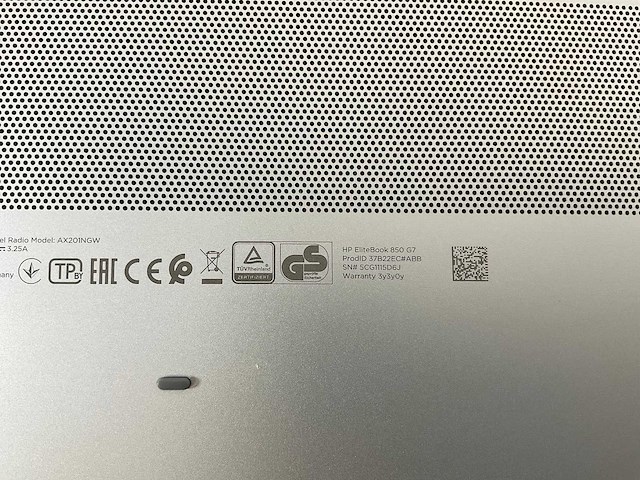 Hp elitebook 850 g7 15,5”, core(tm) i7 10th gen, 16 gb ram, 512 gb nvme laptop - afbeelding 7 van  7