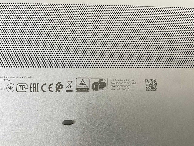 Hp elitebook 850 g7 15,5”, core(tm) i7 10th gen, 16 gb ram, 512 gb nvme laptop - afbeelding 7 van  7