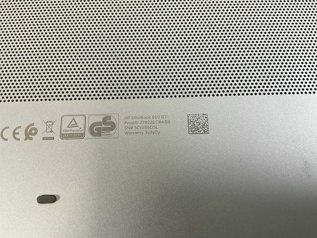 Hp elitebook 850 g7 15.5”, core(tm) i7 10th gen, 16 gb ram, 512 gb nvme laptop - afbeelding 7 van  7