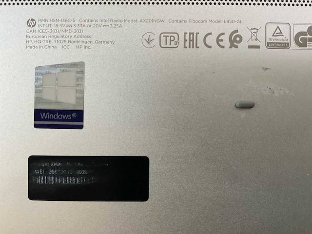 Hp elitebook 850 g7 15.6”, core(tm) i5 10th gen, 8 gb ram, 256 gb nvme laptop - afbeelding 7 van  7