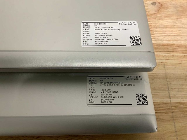 Hp elitebook 850 g7 laptop (2x) - afbeelding 2 van  6