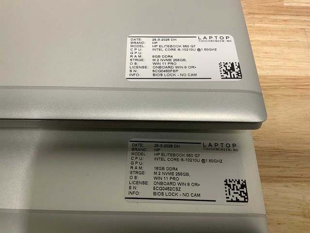 Hp elitebook 850 g7 laptop (2x) - afbeelding 2 van  5