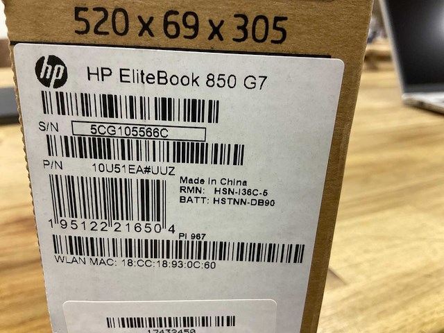 Hp elitebook 850 g7 laptop - afbeelding 3 van  3