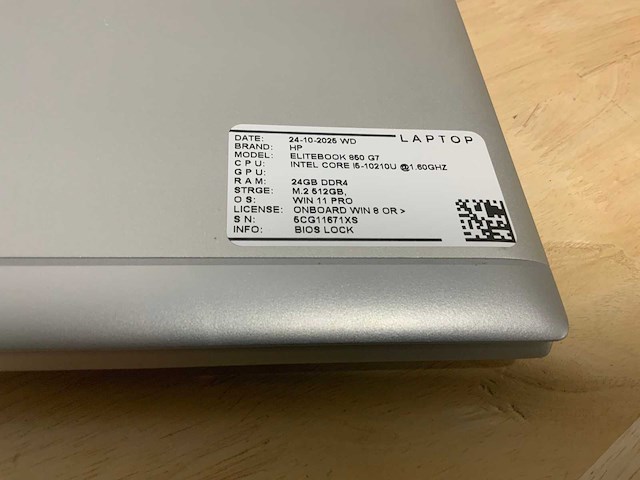 Hp elitebook 850 g7(i5gen10) laptop - afbeelding 4 van  8