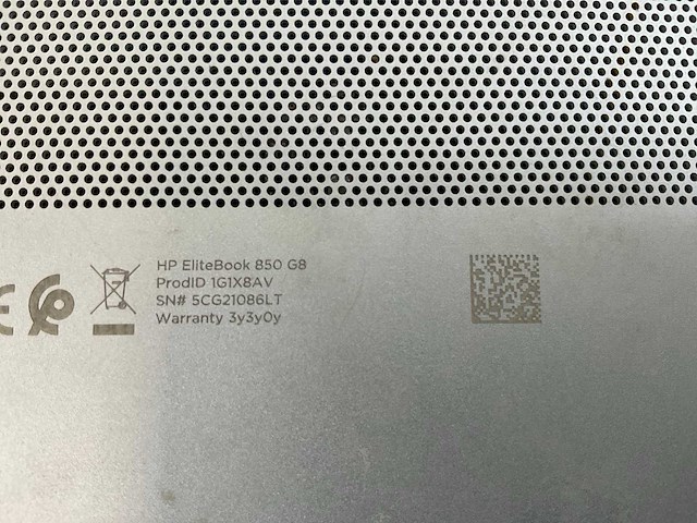 Hp elitebook 850 g8 15.5”, core(tm) i5 11th gen, 16 gb ram, 256 gb nvme laptop - afbeelding 4 van  4