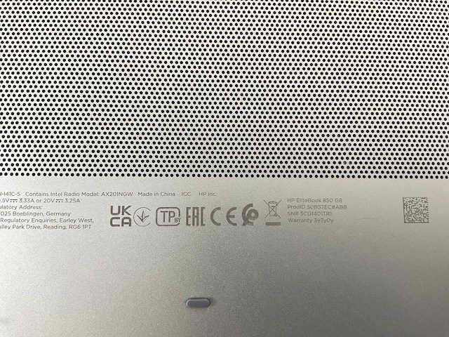 Hp elitebook 850 g8 15,5”, core(tm) i7 11th gen, 16 gb ram, 512 gb nvme laptop - afbeelding 7 van  7