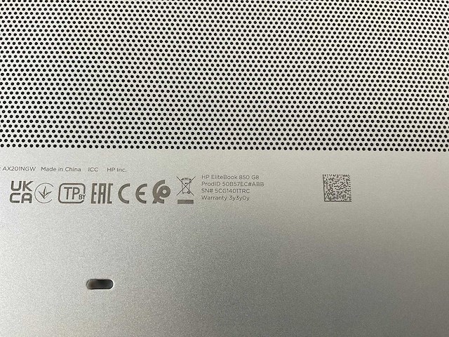Hp elitebook 850 g8 15,5”, core(tm) i7 11th gen, 16 gb ram, 512 gb nvme laptop - afbeelding 7 van  7