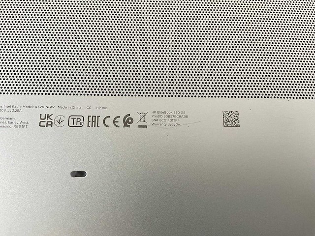 Hp elitebook 850 g8 15,5”, core(tm) i7 11th gen, 16 gb ram, 512 gb nvme laptop - afbeelding 7 van  7