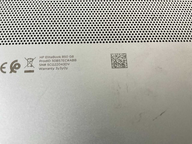Hp elitebook 850 g8 15.5”, core(tm) i7 11th gen, 16 gb ram, 512 gb nvme laptop - afbeelding 7 van  8