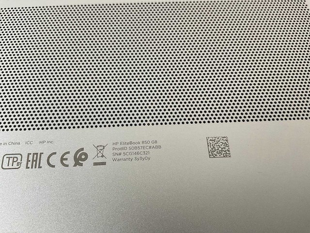 Hp elitebook 850 g8 15.5”, core(tm) i7 11th gen, 16 gb ram, 512 gb nvme laptop - afbeelding 5 van  5