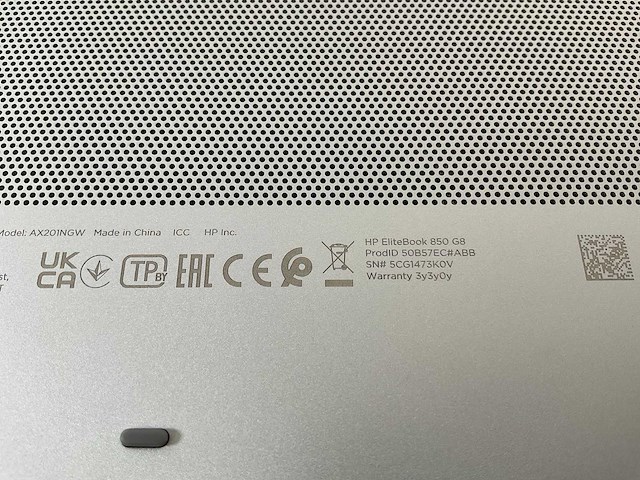 Hp elitebook 850 g8 15.5”, core(tm) i7 11th gen, 16 gb ram, 512 gb nvme laptop - afbeelding 5 van  5