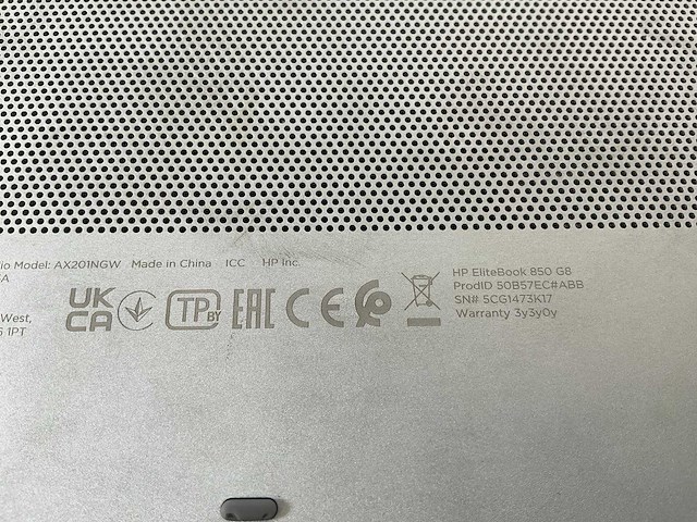 Hp elitebook 850 g8 15.5”, core(tm) i7 11th gen, 16 gb ram, 512 gb nvme laptop - afbeelding 7 van  7