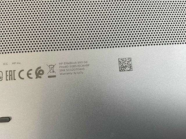 Hp elitebook 850 g8 15.5”, core(tm) i7 11th gen, 16 gb ram, 512 gb nvme laptop - afbeelding 7 van  7