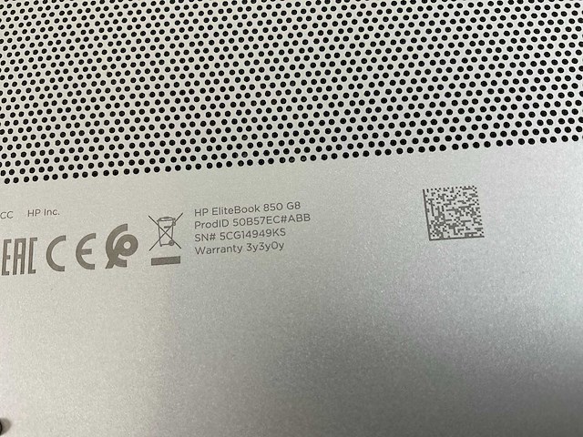 Hp elitebook 850 g8 15.5”, core(tm) i7 11th gen, 16 gb ram, 512 gb nvme laptop - afbeelding 7 van  7