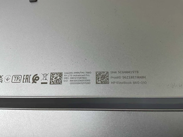 Hp elitebook 860 g10 16”, core(tm) i5 13th gen, 16 gb ram, 512 gb nvme laptop - afbeelding 7 van  7