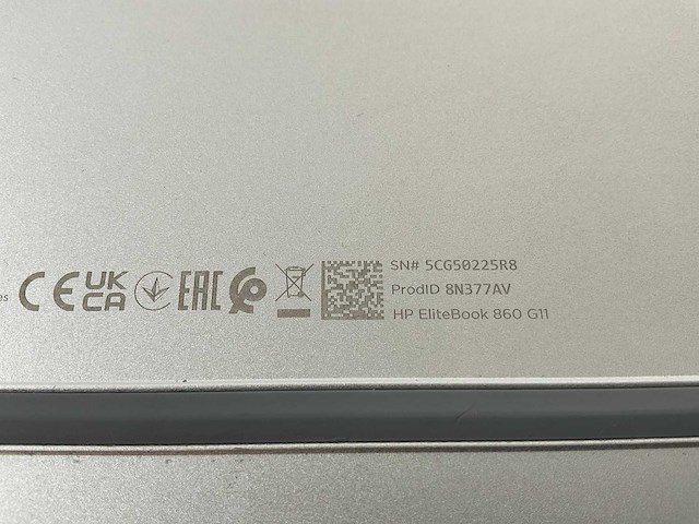 Hp elitebook 860 g11 16”, core(tm) ultra 7 165h, 32 gb ram, 512 gb nvme laptop - afbeelding 5 van  5