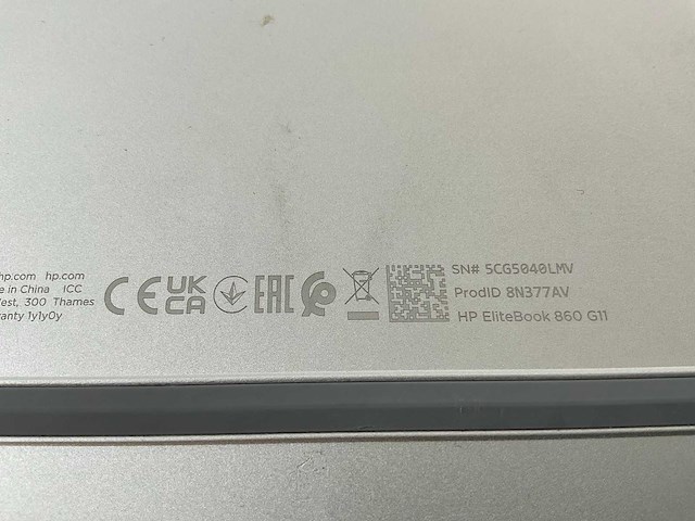 Hp elitebook 860 g11 16”, core(tm) ultra 7 165h, 32 gb ram, 512 gb nvme laptop - afbeelding 3 van  3
