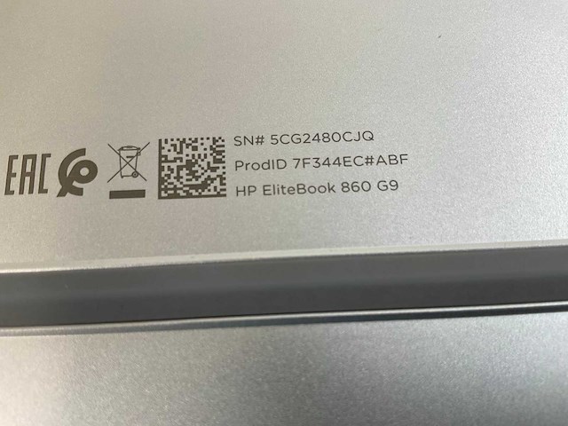 Hp elitebook 860 g9 16”, core(tm) i7 12th gen, 32 gb ram, 512 gb nvme laptop - afbeelding 7 van  7