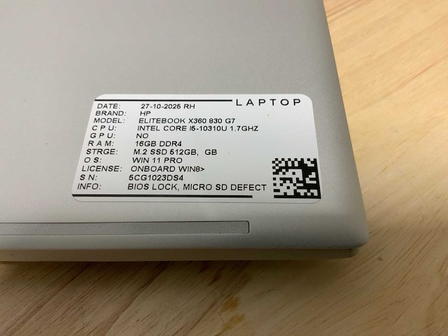 Hp elitebook x360 830 g7 laptop - afbeelding 2 van  6