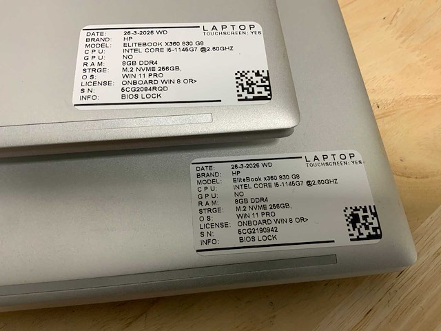Hp elitebook x360 830 g8 laptop (2x) - afbeelding 3 van  4