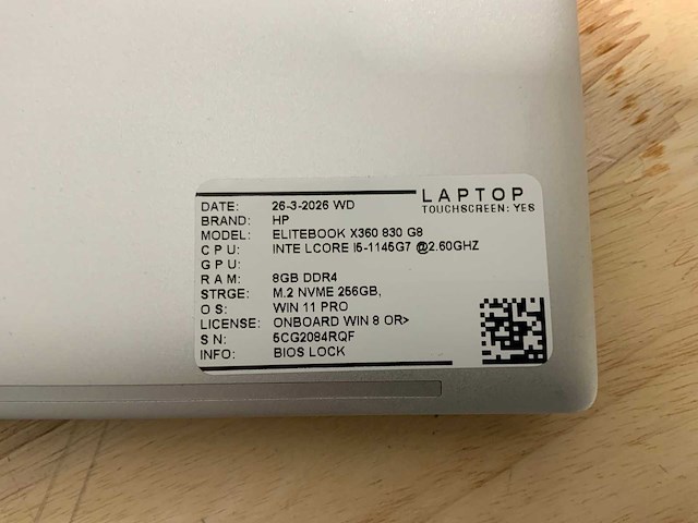 Hp elitebook x360 830 g8 laptop - afbeelding 9 van  9