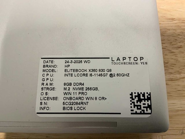 Hp elitebook x360 830 g8 laptop - afbeelding 9 van  9