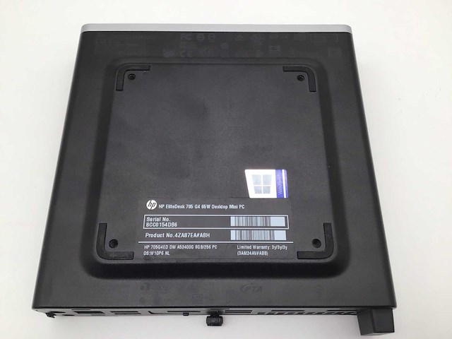 Hp elitedesk 705 g4 ryzen 5 pro radeon vega wifi desktop - afbeelding 6 van  7