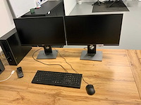 Hp elitedesk 800 g1sff personal computer met 2 schermen - afbeelding 1 van  6