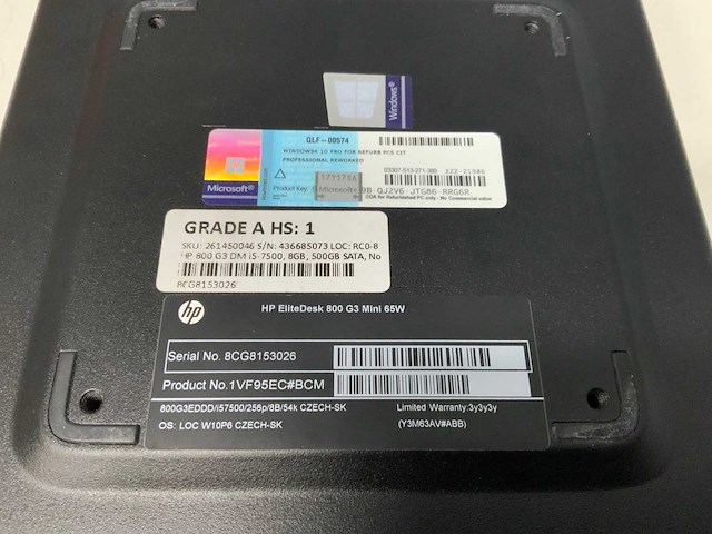Hp elitedesk 800 g3 mini pc - afbeelding 7 van  7