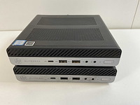 Hp elitedesk 800 g4, core(tm) i5 8th gen, 8 gb ram, 256 gb nvme mini desktops (2x) - afbeelding 1 van  10
