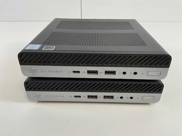 Hp elitedesk 800 g4, core(tm) i5 8th gen, 8 gb ram, 256 gb nvme mini desktops (2x) - afbeelding 1 van  7