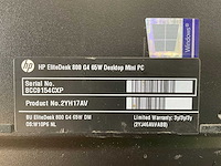 Hp elitedesk 800 g4, core(tm) i5 8th gen, 8 gb ram, 256 gb nvme mini desktops (2x) - afbeelding 6 van  7