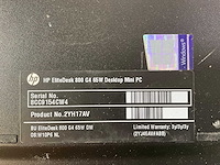 Hp elitedesk 800 g4, core(tm) i5 8th gen, 8 gb ram, 256 gb nvme mini desktops (2x) - afbeelding 7 van  7