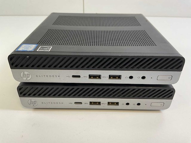 Hp elitedesk 800 g4, core(tm) i5 8th gen, 8 gb ram, 256 gb nvme mini desktops (2x) - afbeelding 1 van  8