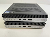 Hp elitedesk 800 g4, core(tm) i5 8th gen, 8 gb ram, 256 gb nvme mini desktops (2x) - afbeelding 1 van  8