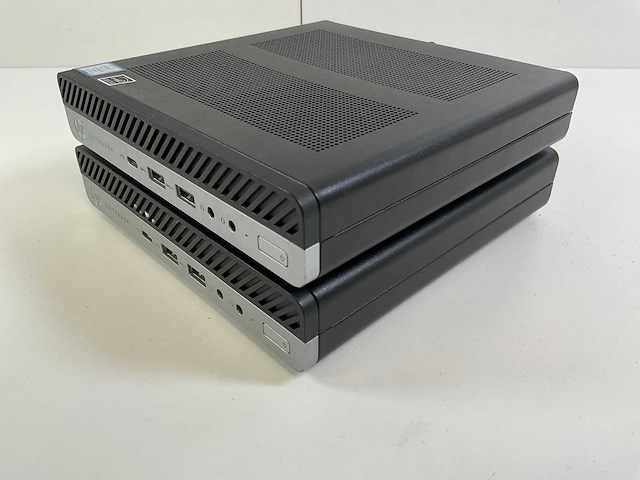 Hp elitedesk 800 g4, core(tm) i5 8th gen, 8 gb ram, 256 gb nvme mini desktops (2x) - afbeelding 1 van  4