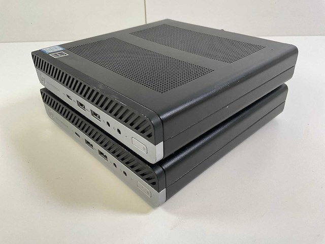 Hp elitedesk 800 g4, core(tm) i5 8th gen, 8 gb ram, 256 gb nvme mini desktops (2x) - afbeelding 1 van  1